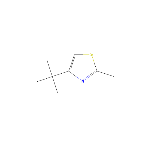 4-TERT-BUTYL-2-METHYLTHIAZOLE (CAS: 15679-11-5) - Chemical Structure and Molecular Formula 