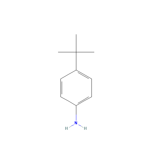 4-tert-Butylaniline (CAS: 769-92-6) - Chemical Structure and Molecular Formula 