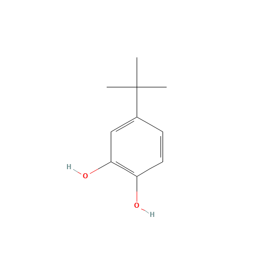 4-tert-Butylcatechol (CAS: 98-29-3) - Chemical Structure and Molecular Formula 
