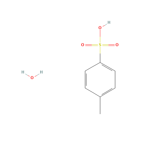 p-Toluenesulfonic acid monohydrate (CAS: 6192-52-5) - Chemical Structure and Molecular Formula 