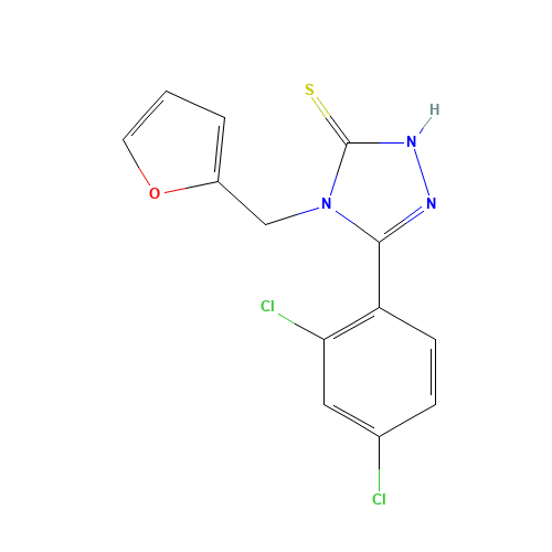 5-(2,4-DICHLOROPHENYL)-4-(2-FURYLMETHYL)-4H-1,2,4-TRIAZOLE-3-THIOL (CAS: 266312-58-7) - Related Chemical Product