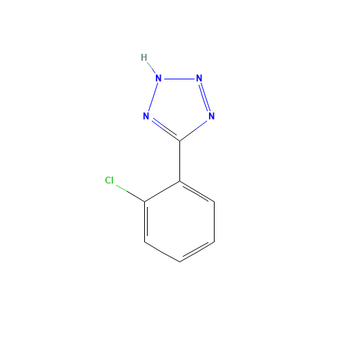 5-(2-CHLOROPHENYL)-1H-TETRAZOLE (CAS: 50907-46-5) - Chemical Structure and Molecular Formula 