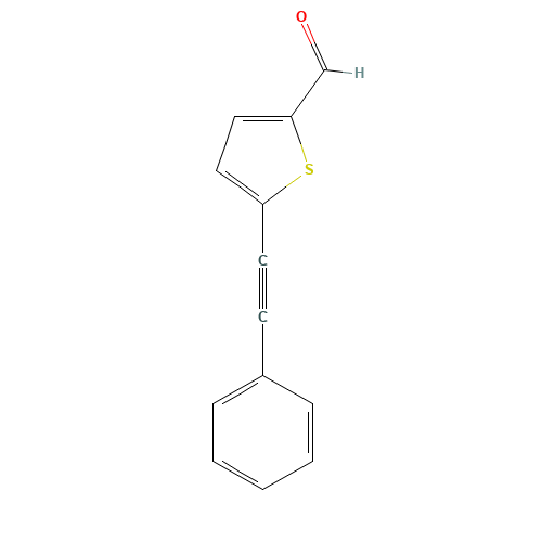 5-(2-PHENYLETH-1-YNYL)THIOPHENE-2-CARBALDEHYDE (CAS: 17257-10-2) - Related Chemical Product