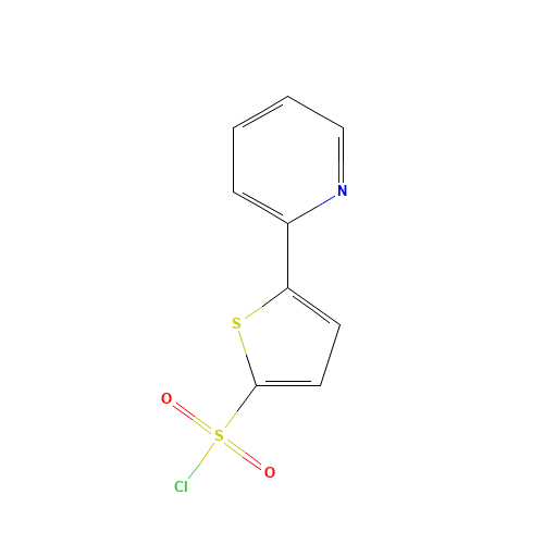 5-(2-PYRIDYL)THIOPHENE-2-SULFONYL CHLORIDE (CAS: 151858-64-9) - Chemical Structure and Molecular Formula 