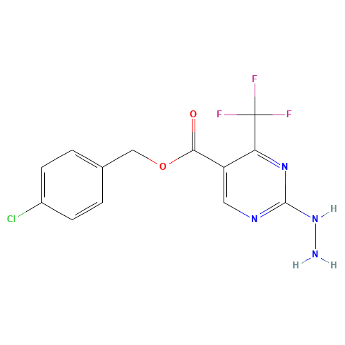 5-(4-CHLOROBENZYLOXYCARBONYL)-4-(TRIFLUOROMETHYL)PYRIMIDIN-2-YL HYDRAZINE (CAS: 175137-33-4) - Related Chemical Product
