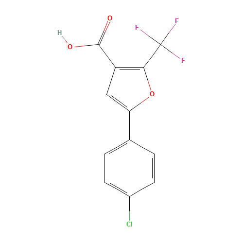 5-(4-CHLOROPHENYL)-2-(TRIFLUOROMETHYL)FURAN-3-CARBOXYLIC ACID (CAS: 175276-60-5) - Related Chemical Product