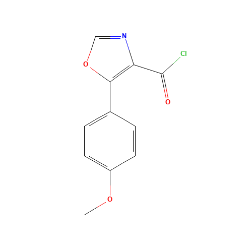 5-(4-METHOXYPHENYL)-1,3-OXAZOLE-4-CARBONYL CHLORIDE (CAS: 465514-15-2) - Chemical Structure and Molecular Formula 