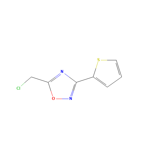 5-(CHLOROMETHYL)-3-(2-THIENYL)-1,2,4-OXADIAZOLE (CAS: 63417-81-2) - Related Chemical Product
