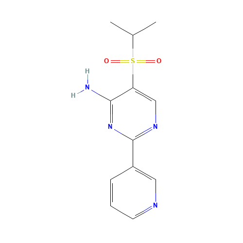 5-(ISOPROPYLSULFONYL)-2-(3-PYRIDYL)PYRIMIDIN-4-AMINE (CAS: 175202-06-9) - Related Chemical Product