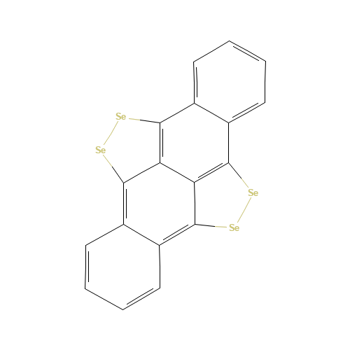 5,6,11,12-Tetraselenotetracene (CAS: 193-45-3) - Chemical Structure and Molecular Formula 