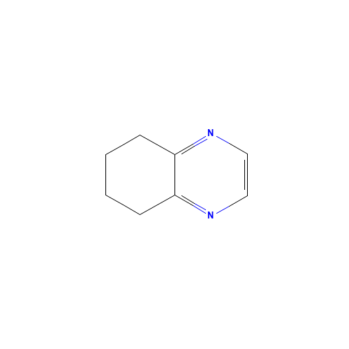 5,6,7,8-Tetrahydroquinoxaline (CAS: 34413-35-9) - Chemical Structure and Molecular Formula 