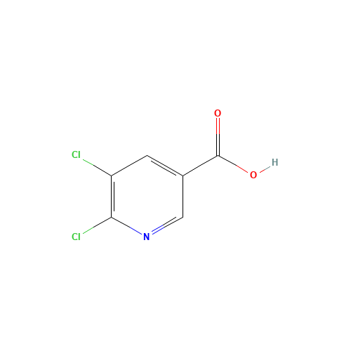 5,6-Dichloronicotinic acid (CAS: 41667-95-2) - Chemical Structure and Molecular Formula 
