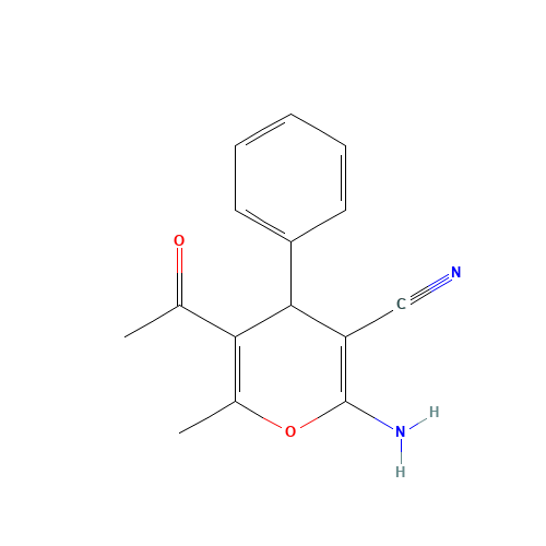 5-ACETYL-2-AMINO-6-METHYL-4-PHENYL-4H-PYRAN-3-CARBONITRILE (CAS: 89809-89-2) - Related Chemical Product