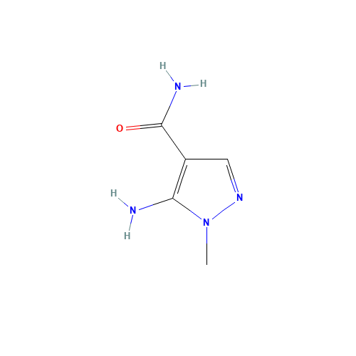 5-Amino-1-methylpyrazole-4-carboxamide (CAS: 18213-75-7) - Chemical Structure and Molecular Formula 