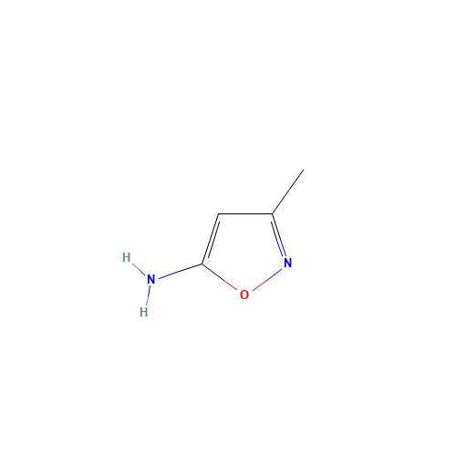 5-AMINO-3-METHYLISOXAZOLE (CAS: 14678-02-5) - Chemical Structure and Molecular Formula 