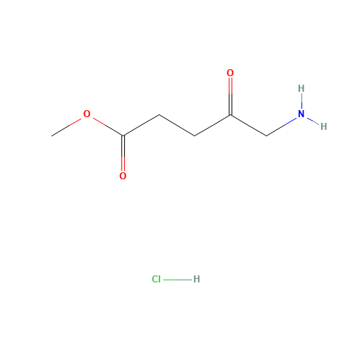 5-Aminolevulinic acid methyl ester hydrochloride (CAS: 79416-27-6) - Chemical Structure and Molecular Formula 