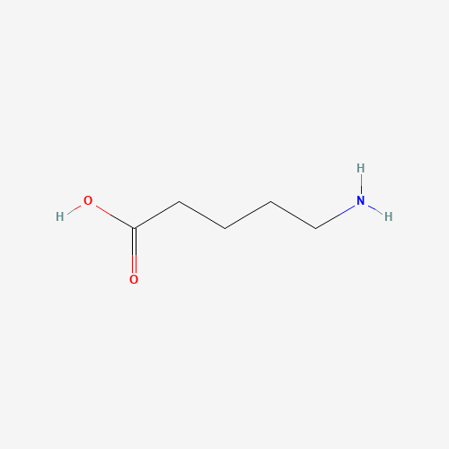5-AMINOVALERIC ACID (CAS: 660-88-8) - Chemical Structure and Molecular Formula 