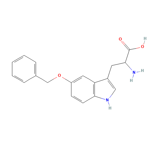 5-BENZYLOXY-DL-TRYPTOPHAN (CAS: 6383-70-6) - Chemical Structure and Molecular Formula 