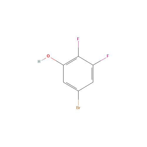 5-Bromo-2,3-difluorophenol (CAS: 186590-26-1) - Chemical Structure and Molecular Formula 