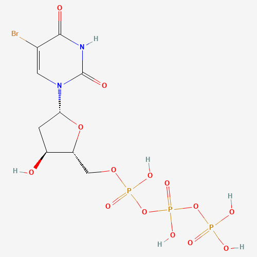 5-BROMO-2'-DEOXYURIDINE 5'-TRIPHOSPHATE SODIUM SALT (CAS: 102212-99-7) - Chemical Structure and Molecular Formula 