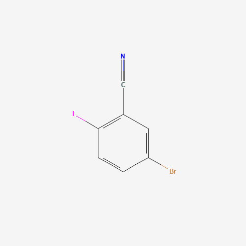 5-BROMO-2-IODOBENZONITRILE (CAS: 121554-10-7) - Chemical Structure and Molecular Formula 