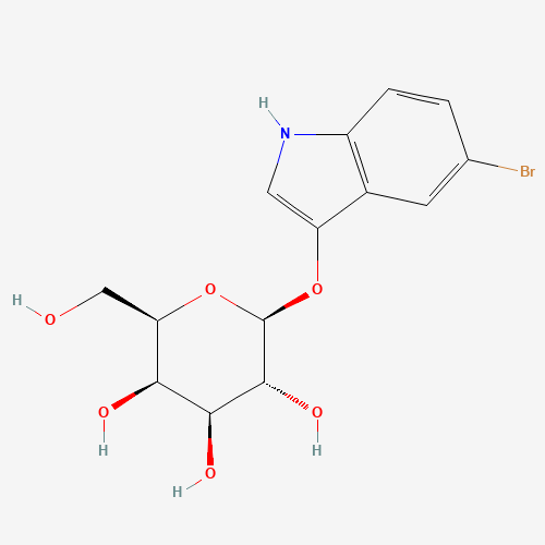 5-Bromo-3-indolyl-beta-D-galactopyranoside (CAS: 97753-82-7) - Chemical Structure and Molecular Formula 