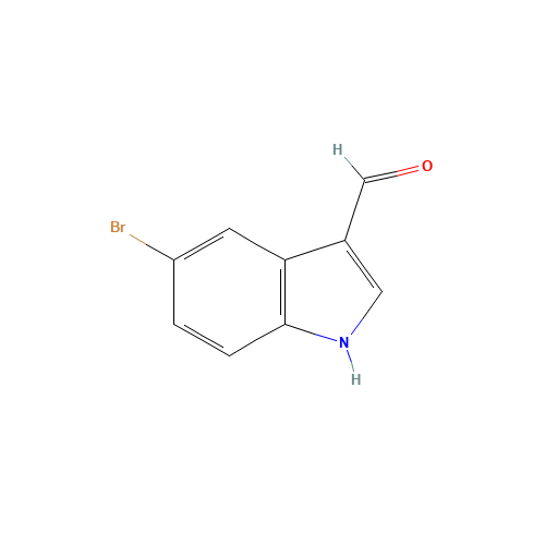5-Bromoindole-3-carboxaldehyde (CAS: 877-03-2) - Chemical Structure and Molecular Formula 