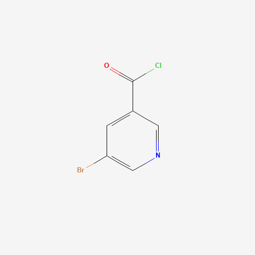 5-BROMONICOTINOYL CHLORIDE (CAS: 39620-02-5) - Chemical Structure and Molecular Formula 