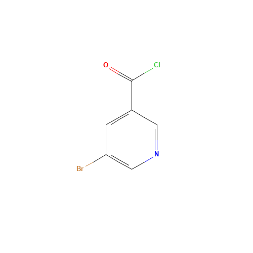 5-BROMONICOTINOYL CHLORIDE (CAS: 39620-02-5) - Chemical Structure and Molecular Formula 