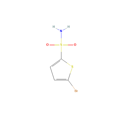 5-Bromothiophene-2-sulfonamide (CAS: 53595-65-6) - Chemical Structure and Molecular Formula 