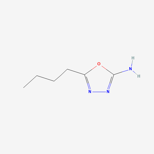 5-BUTYL-1,3,4-OXADIAZOL-2-YLAMINE (CAS: 52838-38-7) - Chemical Structure and Molecular Formula 