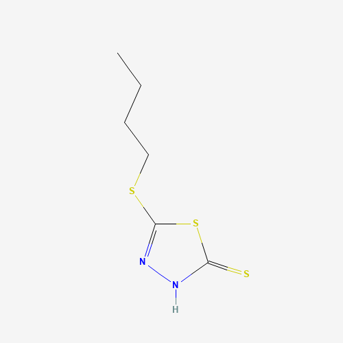 5-BUTYLTHIO-1,3,4-THIADIAZOLE-2-THIOL (CAS: 56492-83-2) - Chemical Structure and Molecular Formula 