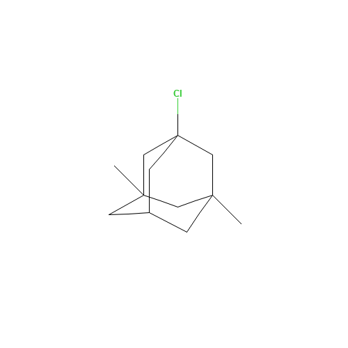 1-Chloro-3,5-dimethyladamantane (CAS: 707-36-8) - Chemical Structure and Molecular Formula 