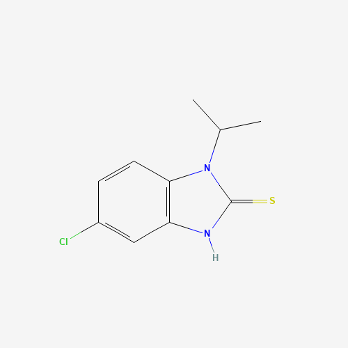 5-CHLORO-1-ISOPROPYL-1H-BENZO[D]IMIDAZOLE-2-THIOL (CAS: 175276-96-7) - Chemical Structure and Molecular Formula 