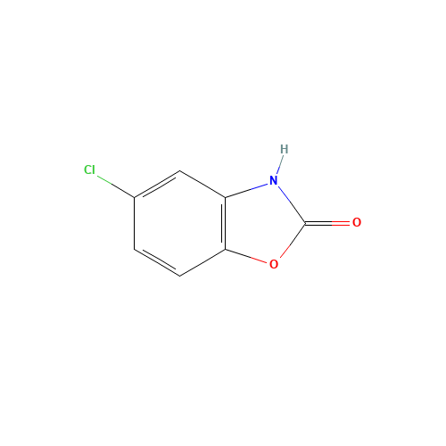 Chlorzoxazone (CAS: 95-25-0) - Chemical Structure and Molecular Formula 
