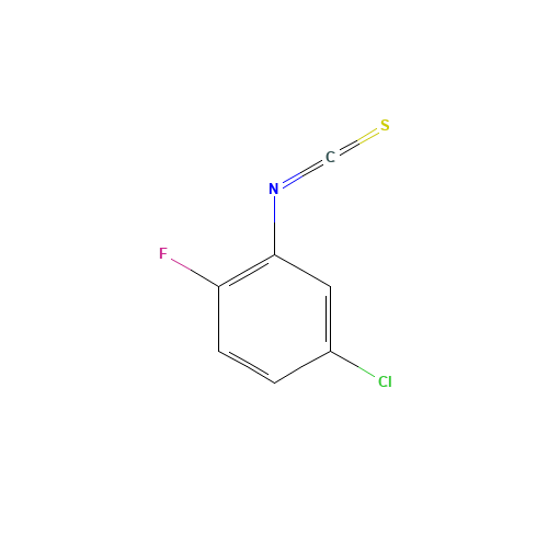 5-CHLORO-2-FLUOROPHENYL ISOTHIOCYANATE (CAS: 247170-25-8) - Chemical Structure and Molecular Formula 