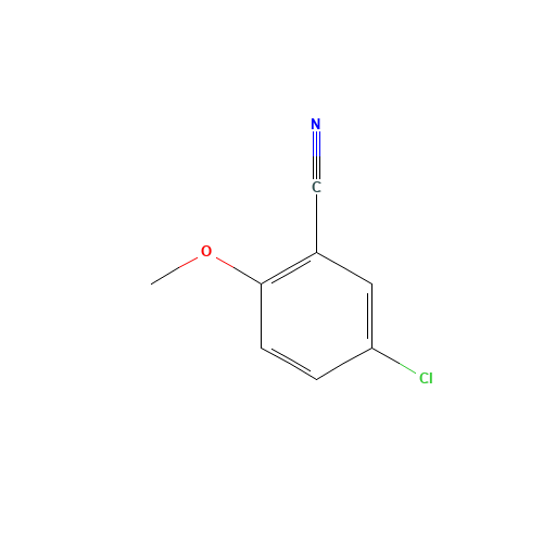 5-CHLORO-2-METHOXYBENZONITRILE (CAS: 55877-79-7) - Chemical Structure and Molecular Formula 