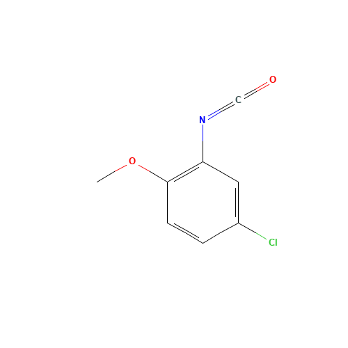 5-CHLORO-2-METHOXYPHENYL ISOCYANATE (CAS: 55440-54-5) - Chemical Structure and Molecular Formula 