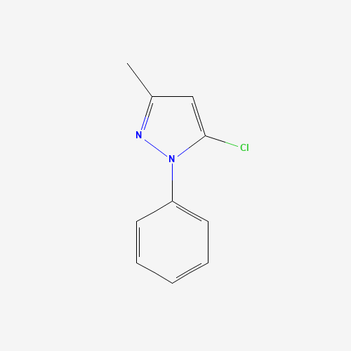 5-CHLORO-3-METHYL-1-PHENYLPYRAZOLE (CAS: 1131-17-5) - Chemical Structure and Molecular Formula 