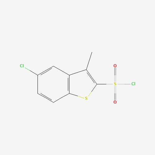 5-CHLORO-3-METHYLBENZO[B]THIOPHENE-2-SULFONYL CHLORIDE (CAS: 166964-33-6) - Chemical Structure and Molecular Formula 
