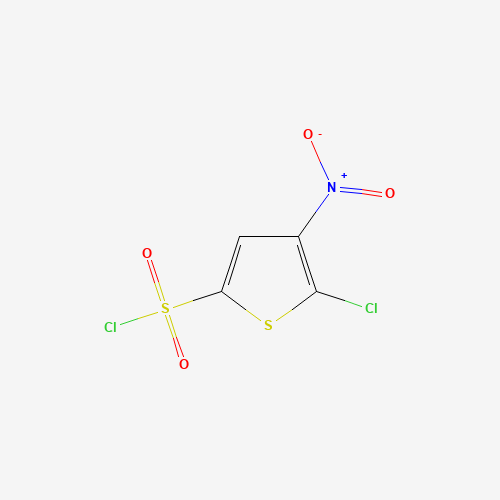 5-CHLORO-4-NITROTHIOPHENE-2-SULFONYL CHLORIDE (CAS: 58457-24-2) - Chemical Structure and Molecular Formula 
