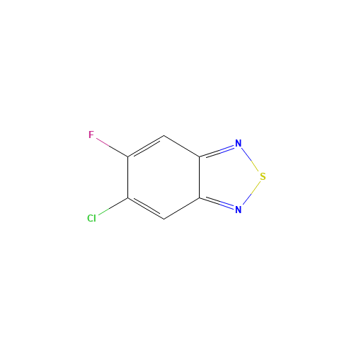 5-CHLORO-6-FLUOROBENZO-2,1,3-THIADIAZOLE (CAS: 175204-22-5) - Chemical Structure and Molecular Formula 