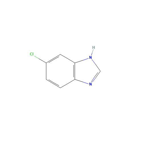 6-CHLORO-1H-BENZIMIDAZOLE (CAS: 4887-82-5) - Chemical Structure and Molecular Formula 