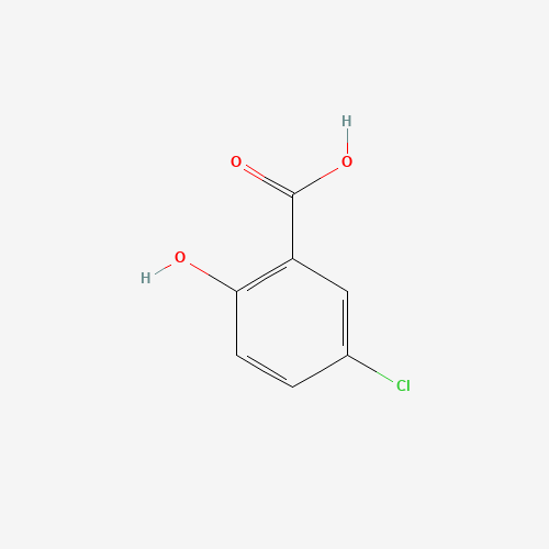 5-Chloro-2-hydroxybenzoic acid (CAS: 321-14-2) - Chemical Structure and Molecular Formula 