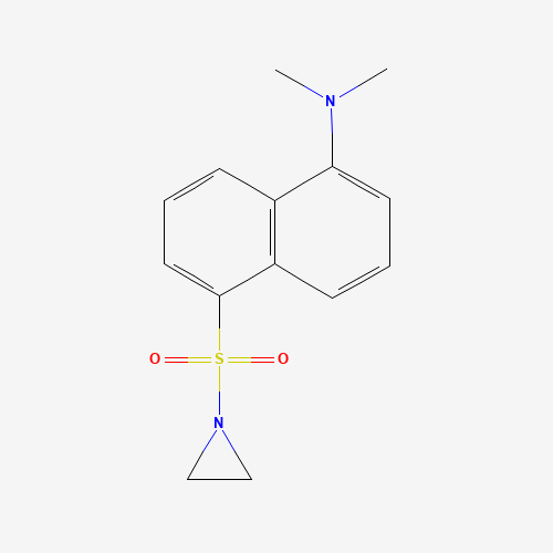 5-DIMETHYLAMINONAPHTHALENE-1-SULFONYL AZIRIDINE (CAS: 51908-46-4) - Chemical Structure and Molecular Formula 