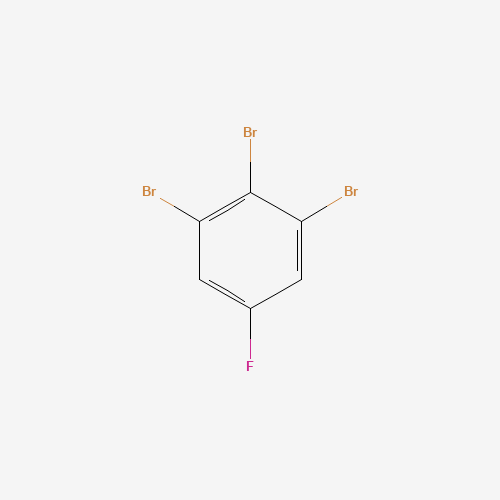 1,2,3-TRIBROMO-5-FLUOROBENZENE (CAS: 576-82-9) - Chemical Structure and Molecular Formula 