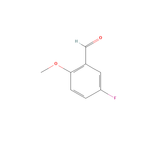 5-FLUORO-2-METHOXYBENZALDEHYDE (CAS: 19415-51-1) - Chemical Structure and Molecular Formula 