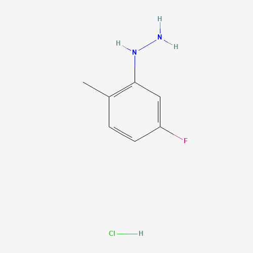 5-Fluoro-2-methylphenylhydrazine hydrochloride (CAS: 325-50-8) - Chemical Structure and Molecular Formula 