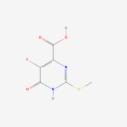 5-FLUORO-4-(CARBOXYMETHYLTHIO)URACIL (CAS: 654-92-2) - Chemical Structure and Molecular Formula 