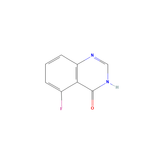 5-FLUORO-4-HYDROXYQUINAZOLINE (CAS: 436-72-6) - Chemical Structure and Molecular Formula 